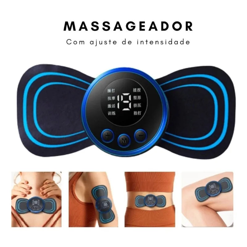 Mini Massageador Elétrico Portátil - Alívio para o corpo