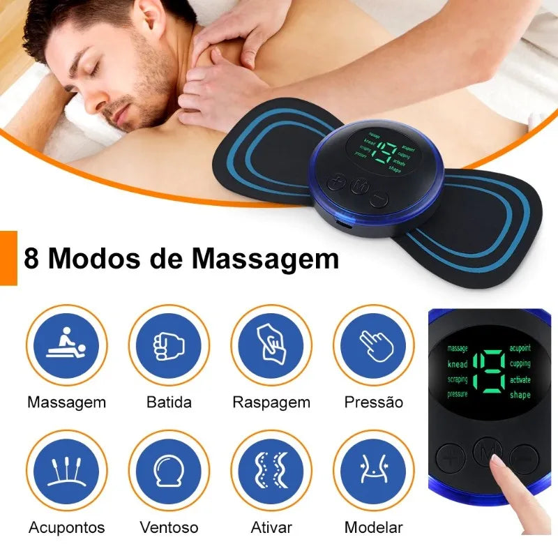 Mini Massageador Elétrico Portátil - Alívio para o corpo